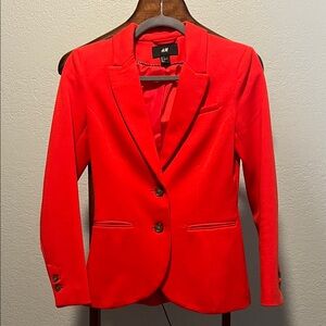 H&M Bold Red Women's Blazer